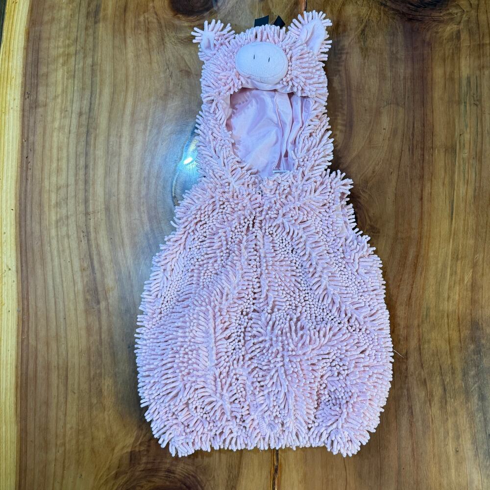 Pig Costume Toddler Size 24 Months  Hooded Zip Going Wild Halloween Warm A3-18